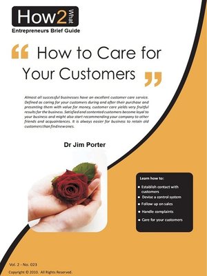 cover image of How to Care for Your Customers